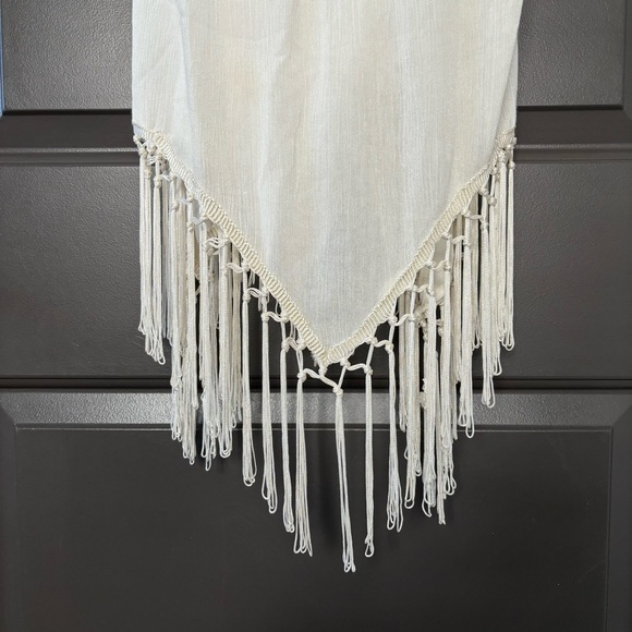 Amuse Society Lilah Ivory Fringe Shift Dress with Tassels Coastal Cowgirl Vibes - Picture 5 of 10